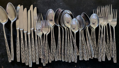 IIC DAVOS Imperial International Japan Stainless Flatware Mixed Lot 43 Pieces