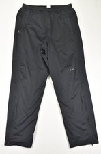 Vintage Nike Silver Tag Track Pants Black Large Y2K