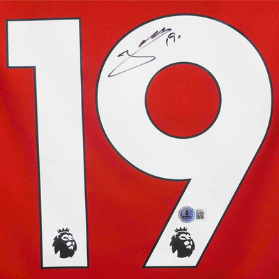 Bryan Mbeumo Signed Manchester United Home Soccer Jersey #19 with