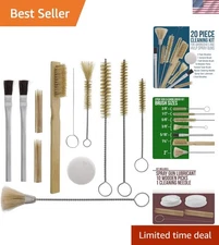 Professional 20-Piece Spray Gun Cleaning Kit: Maintain HVLP & Airbrush Precision