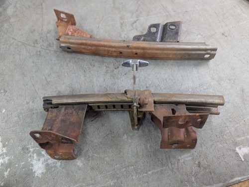 1963 1964 GM Manual Bucket Seat Tracks Buick Chevy Olds Pontiac Passenger Side - Picture 5 of 19