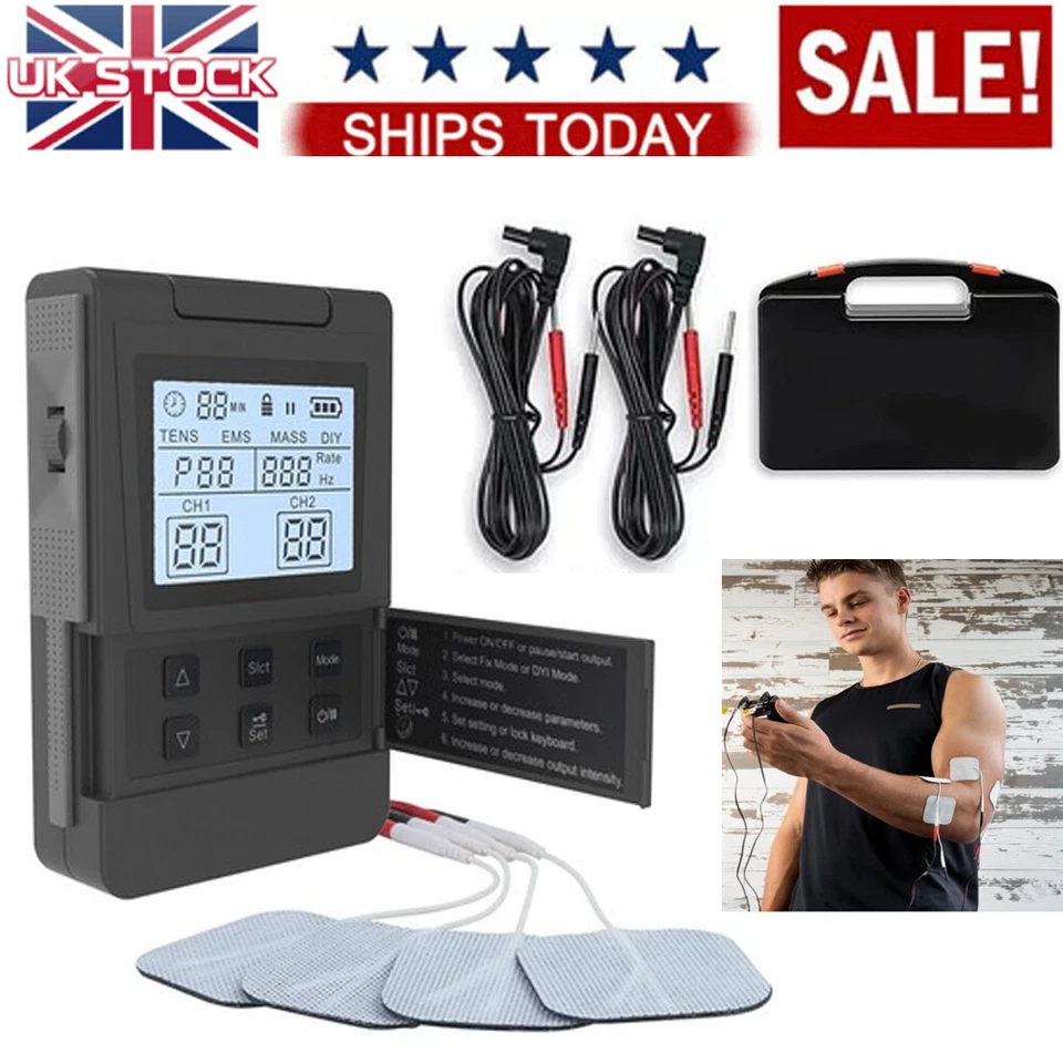 TENS 7000 Medical Premier Plus TENS Machine Dual Channel Ten Machine for Pain UK