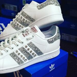 adidas stan smith bianche e argento