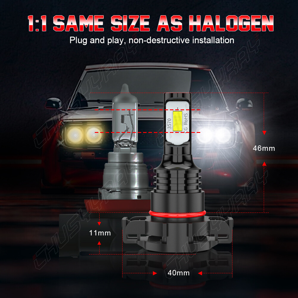 Headlight Bulbs For 2013 Dodge Charger Complete LED Headlight & Fog Light  Bulb Kit For 2011-2014 Dodge Charger