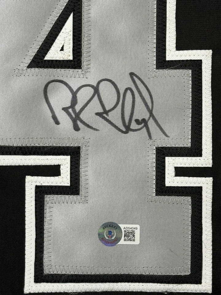 Camiseta Rob Blake Los Angeles Kings assinada Hof 2014 Beckett certificado de autenticidade - Imagem 3 de 3