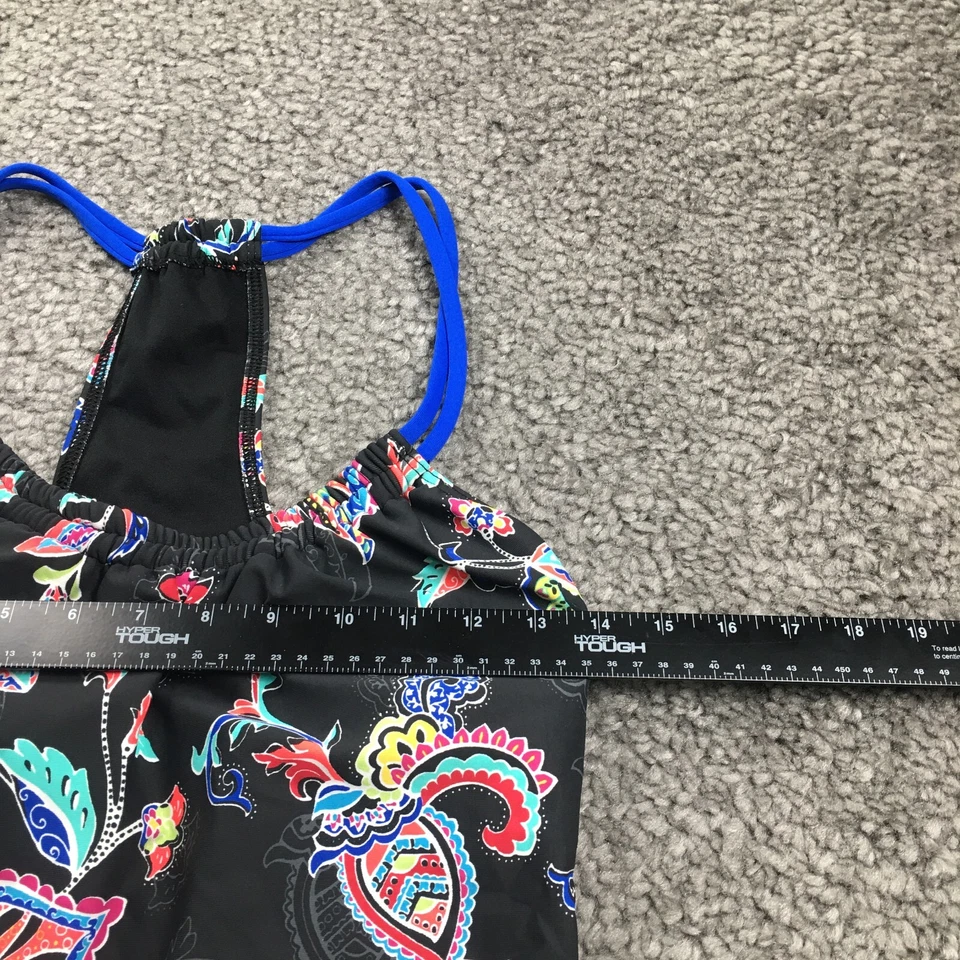 Next Womens Swim Tankini Top Sz 34 B/C Black Paisley Racerback NWT - Image 4 of 4