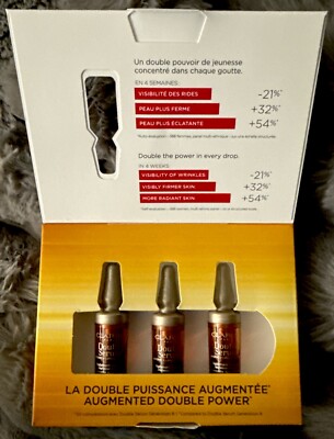 NEW Clarins Double Serum Complete Age Control Concentrate  x3 Each .03oz SEALED