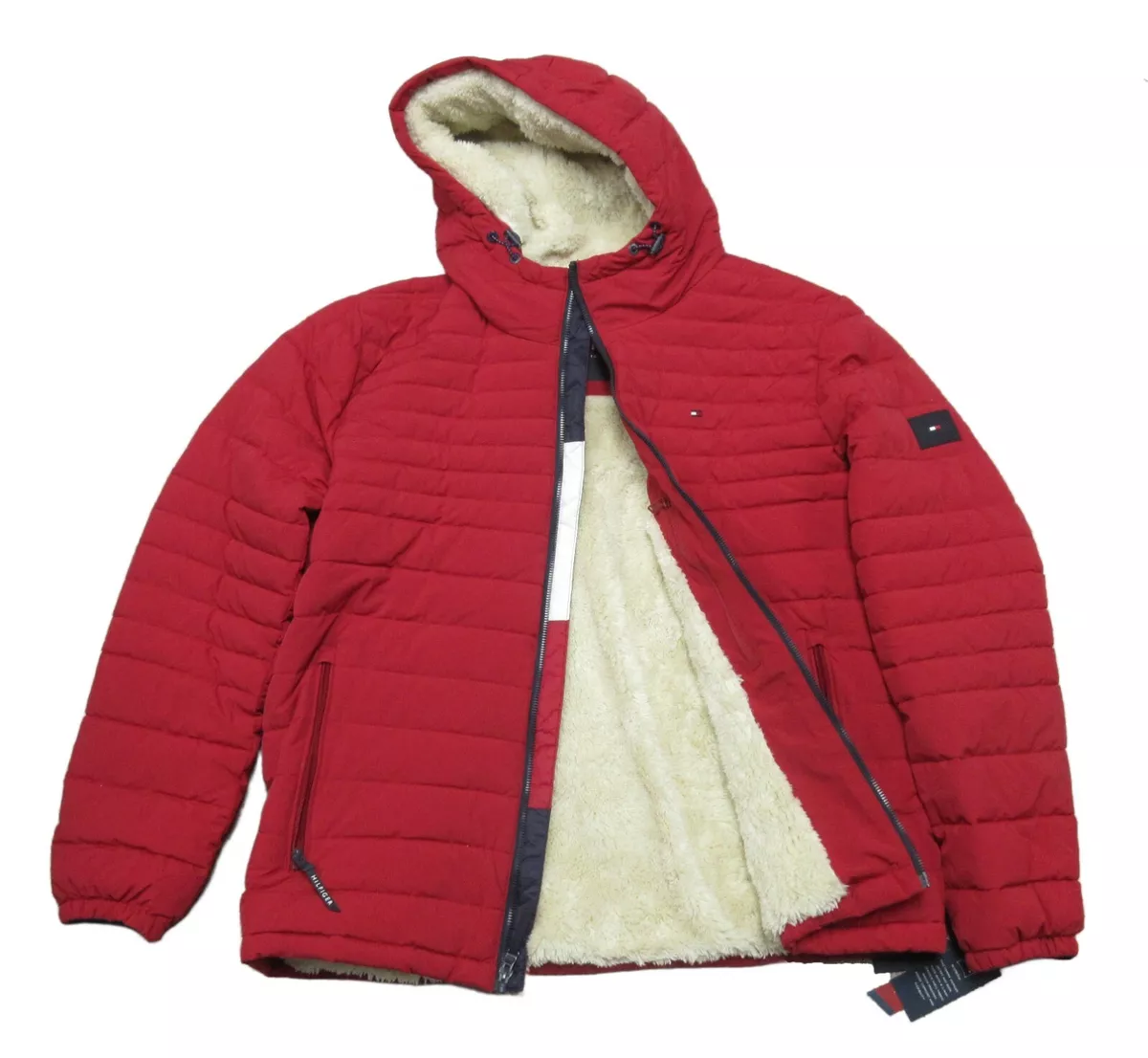 Tommy hilfiger puffer on sale jacket cheap