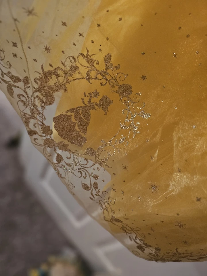 Disney Store Beauty & The Beast Belle Girls Gown Dress Costume Small 5/6 Nwt - Image 3 of 3