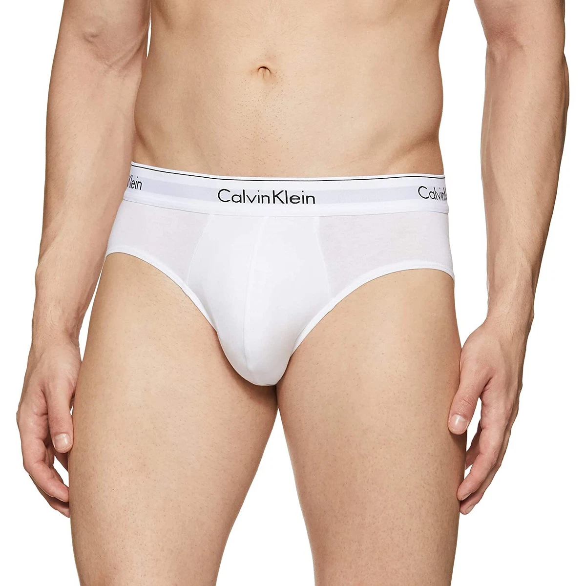 Calvin Klein Men's Brief 95% Cotton, 5% Elastane Daily Wear Underwear Soft  Qual