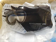 (Lot Of 2) Kleenguard Revolution OTG 14399 Clear Anti-Fog Protective Goggle