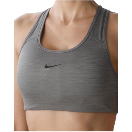 Nike Dri-FIT Swoosh Womens Size XS Grey Padded Sports Bra NWT - Picture 2 of 6