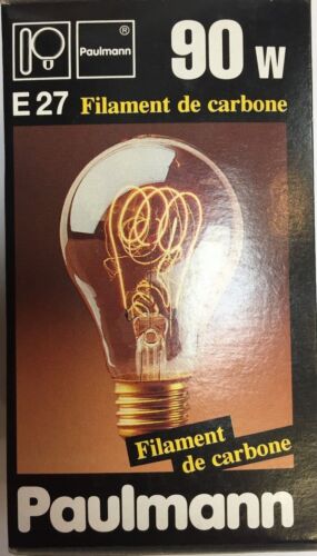REAL!!!Carbon thread lamp Paulmann E27 90W 230-240V incandescent lamp DIMMABLE!!!-