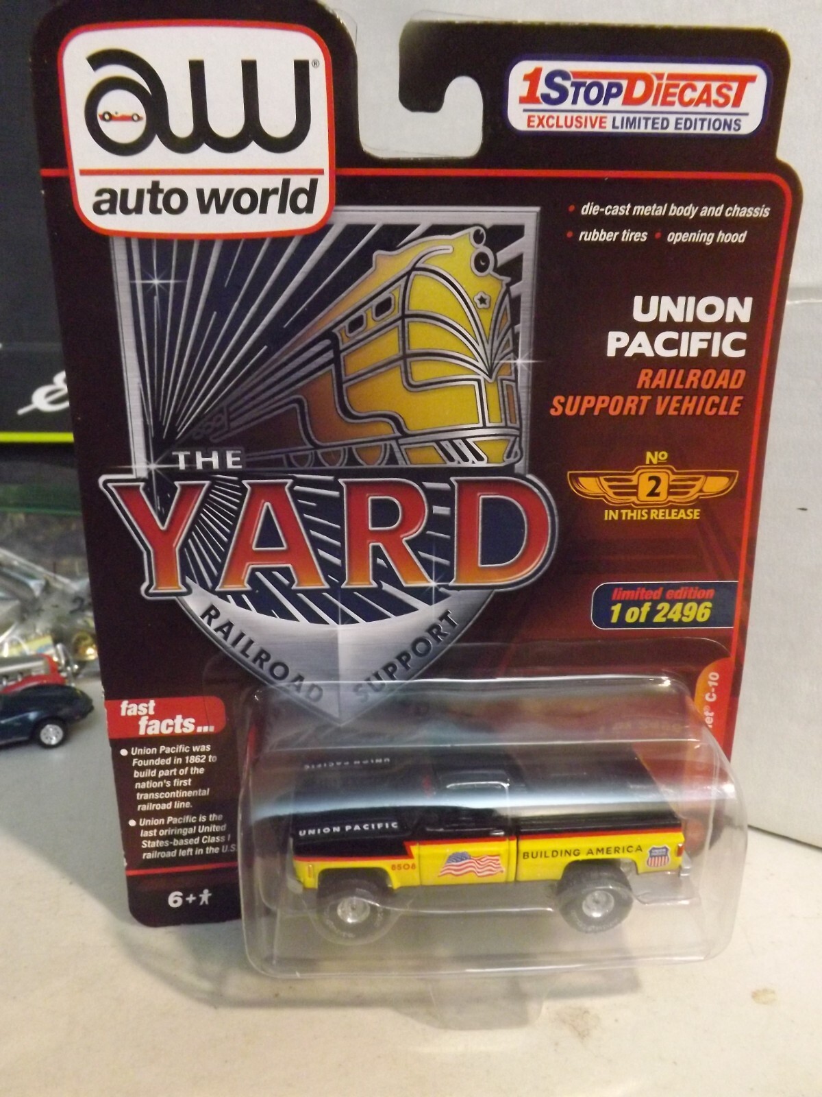1973 Chevy C-10 Union Pacific 1/64 Scale Diecast by AW Auto World
