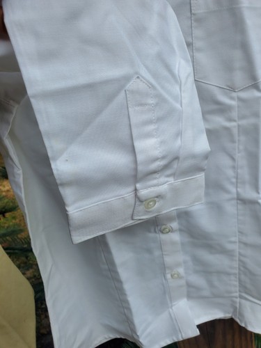 NWT French Toast Girl's White Darted Oxford Shirt- Long Sleeve - Size 18 - Picture 4 of 7