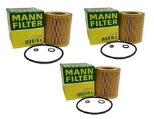 BMW Oil Filter 11 42 7 541 827 MANN HU816x (3) pack