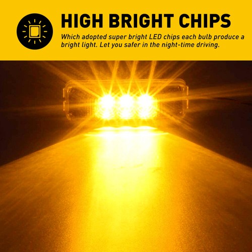 4 Pieces 4Inch Trailer Marker LED Truck Side Light Clearance Lights