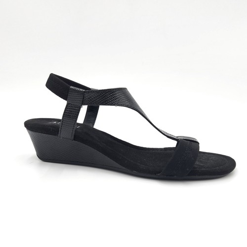 Alfani Women's Black Step 'N Flex Vacanzaa Wedge Sandals Size 6M | eBay