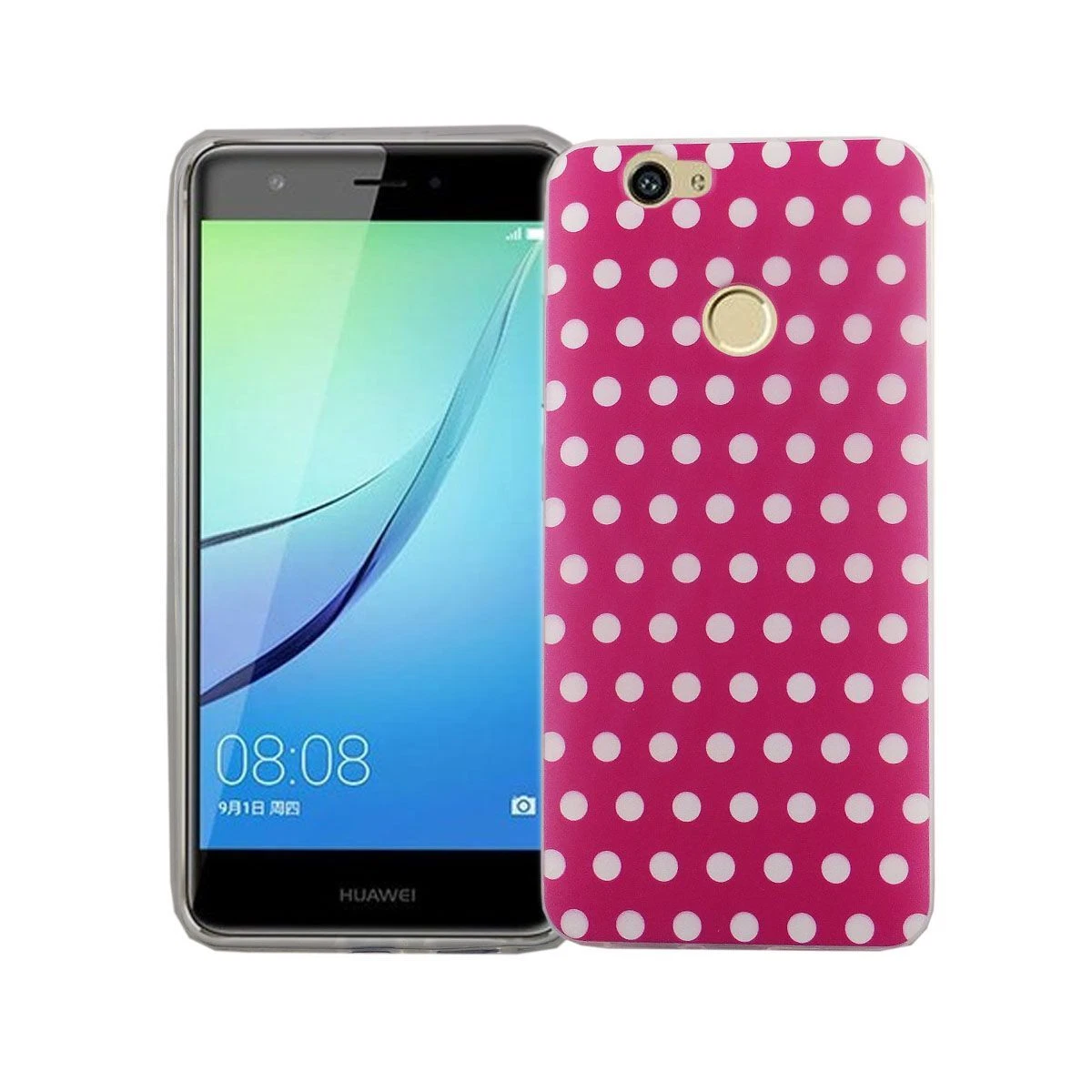 vingarshern Cover Compatibile con Honor View 10 Custodia in Silicone Sottile ,Case Antiurto e Antigraffio con Motivo+1×Catena/Cordino per Cellulare,Rosa rossa