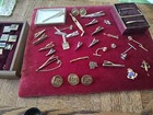 , cufflinks , clasps cases not included mens jewelry lot military , tie tacks