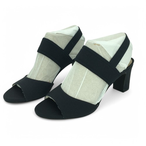 LifeStride Size 8.5 Women's Fiona Slingbacks Heeled Sandal LuxNavy Texture NEW - 第 6/12 張圖片