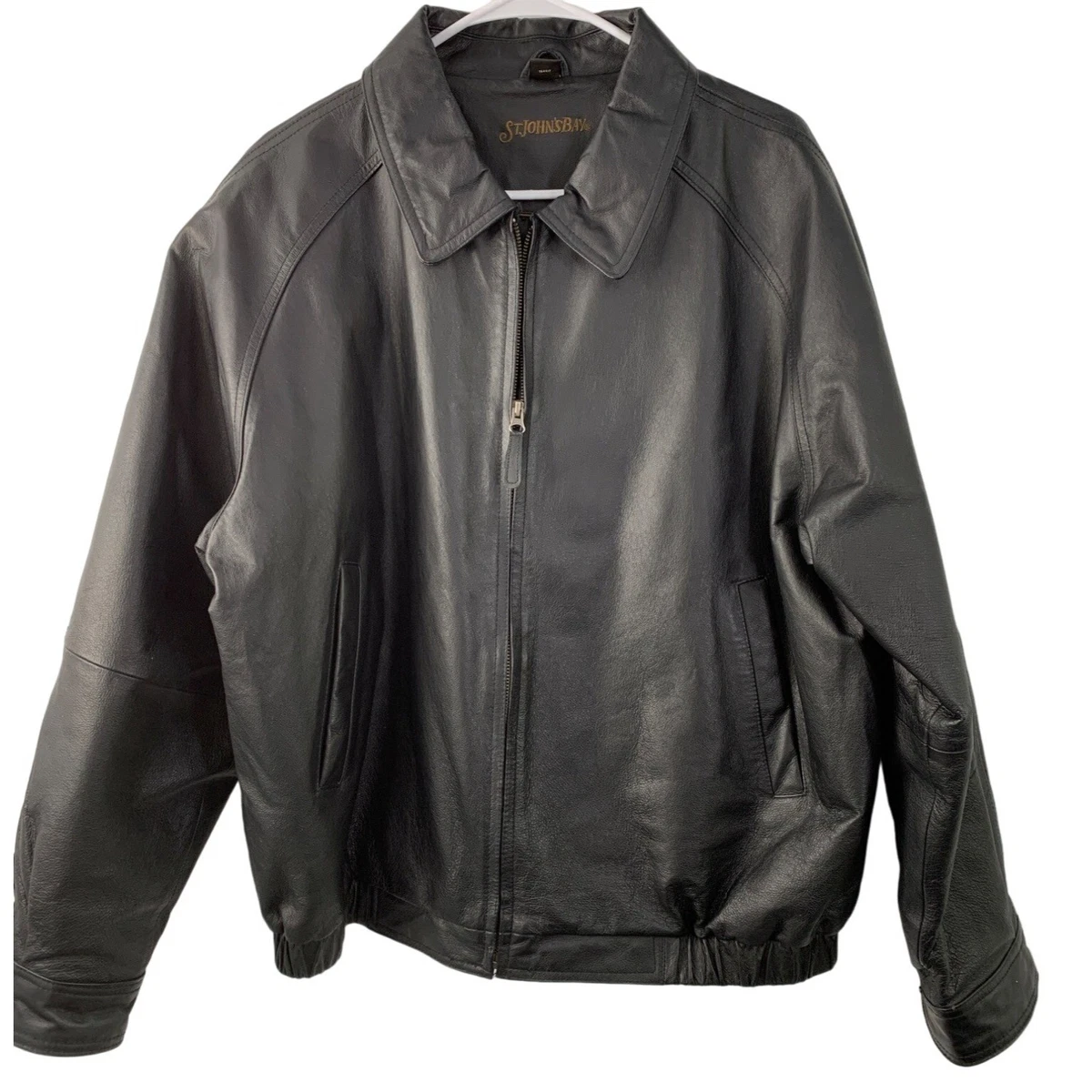 St. John's Bay Leather Outer Shell Coats, Jackets & Vests for Men