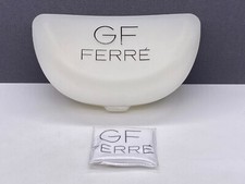 Ferre Glasses Case Hard Shell Sunglasses Large XL White Translucent Vintage 90s