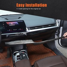 Black Wood Look Center Console Dashboard Panel Cover Trim For Bmw X1 2023-2025 Black Wood Look Center Console Dashboard Panel Cover Trim For Bmw X1 2023-2025