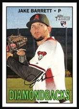 2016 Topps Heritage Jake Barrett  Rookie  #636 Arizona Diamondbacks