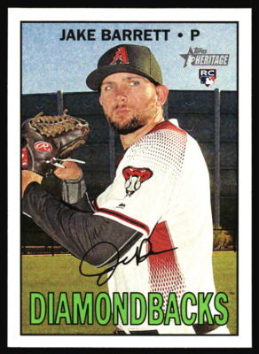2016 Topps Heritage Jake Barrett  Rookie  #636 Arizona Diamondbacks