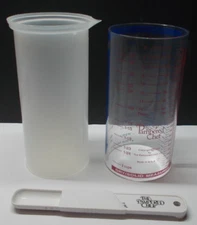 Pampered Chef 2 Cup Wet Dry Solid Measuring Cup with Teaspoon