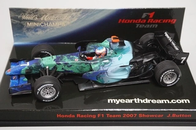 1:43 MINICHAMPS 403070177 KYOSHO Honda Racing F1 Team Show Car 2007 #7 J. Button - Image 3 of 4