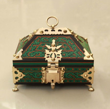 Jewelry Box Wooden Trinket Wedding / Anniversary Bride Gift Ornament / Gem Box
