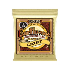 Ernie Ball Earthwood Light 80/20 Bronze Acoustic Guitar Strings 3-Pack - 11-52