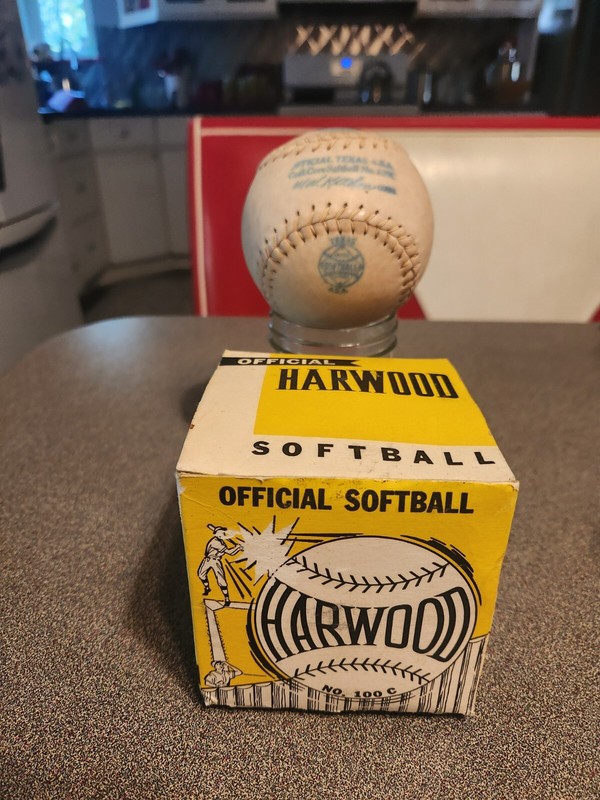 Vintage Harwood Offical Texas ASA Softball NOS No. 100C With Box
