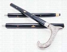 Brass Beautiful Solid Handle Head Vintage Cane Wood Shaft Walking Stick Handmade