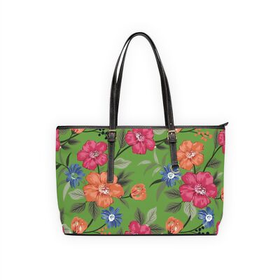 Floral PU Leather Shoulder Bag, Handbag for Women