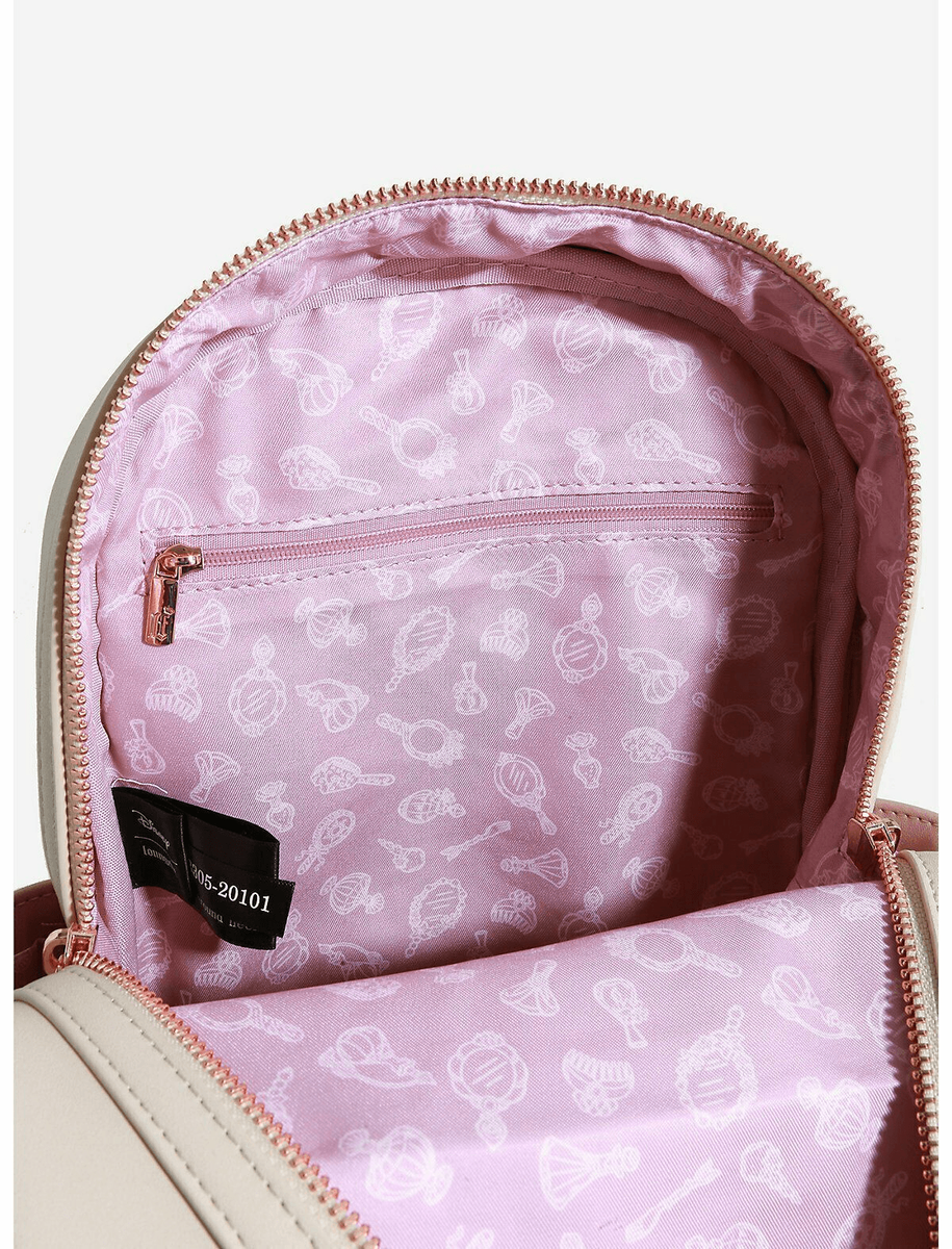 Loungefly Disney Princess Sketch, Belle, Jasmine, Moana, Tiana  Mini Backpack EXCLUSIVE DROP: Loungefly Disney Princesses Pastel Sketch  main image 4