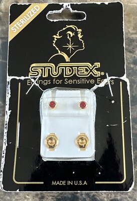 Studex GOLD PLATED REGULAR BIRTHSTONE JULY