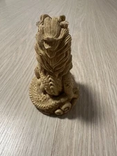 Hand-Carved Chinese Dragon Figurine Statue - Feng Shui Guardian Decor Gift