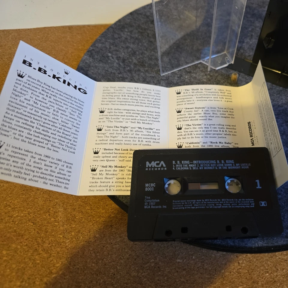 B.B King Introducing B.B King Cassette Tape - EX - Complete - Image 3 of 4