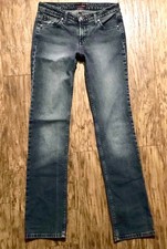 WOMEN'S AUTHENTIC LEI BLUE STRAIGHT LEG JEANS EXCELLENT SIZE 5
