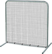Steel Frame Field Screen, Baseball/Softball Practice Net and Backstop, Green Pol