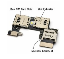 Ersatz SIM Micro SD Kartenleser Flex Kabel Vibrator Moto G2 XT1068 XT1069