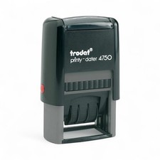 Trodat Printy 4750 - Self Inking - Date Stamp, 2 Lines of Custom Text