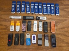 Lot of 30 Used USB Flash Drives Mixed Brands Formatted 1gb to 128gb Some USB 3.0