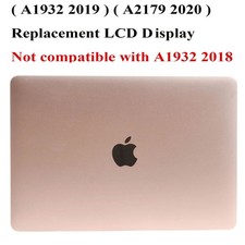 Macbook Air 13" A2179 2020 A1932 2019 LCD Screen Assembly GOLD EMC 3302 AAA