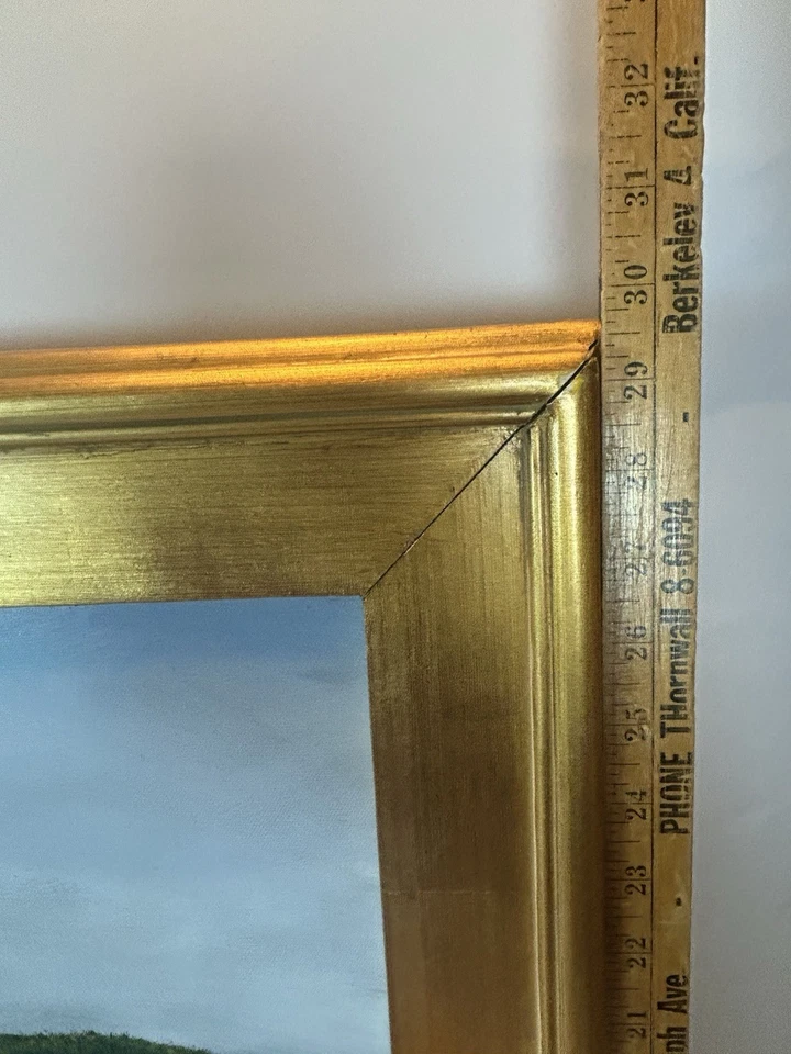 Pintura al óleo original Plein Air “Carneros” Sonoma paisaje viñedo por Lacy 42” Foto 4 de 4