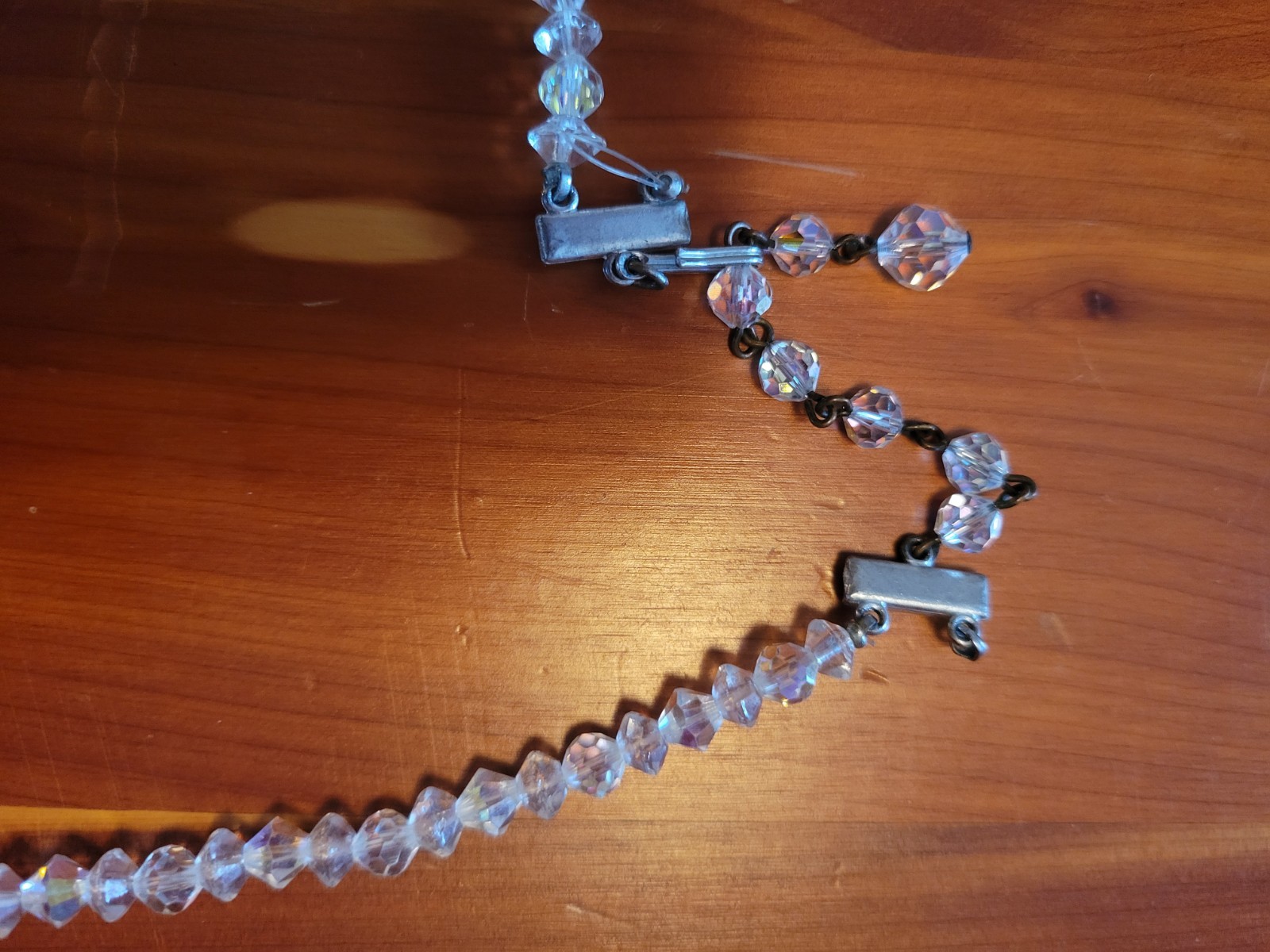 Crystal Necklace   missing second strand - image 3