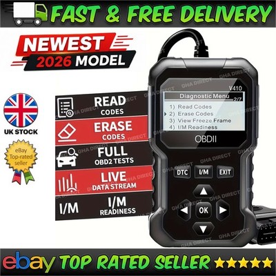 V410 OBD2 Auto Diagnosescanner Fehlercodeleser OBD II CAN Live Data DTC Tool